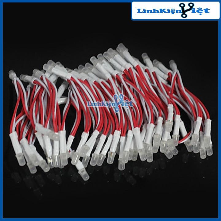 Cuộn 100 Bóng Led Liền Dây Ø5mm Đủ Màu