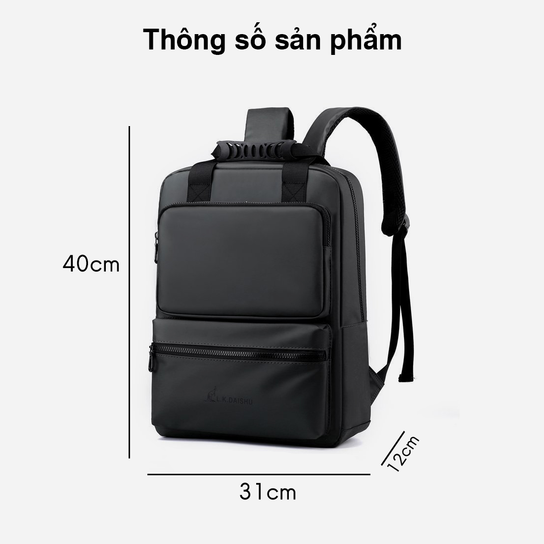 Balo Nam Nữ MENDO - Balo du lịch, công tác trống thấm cao cấp- B8019