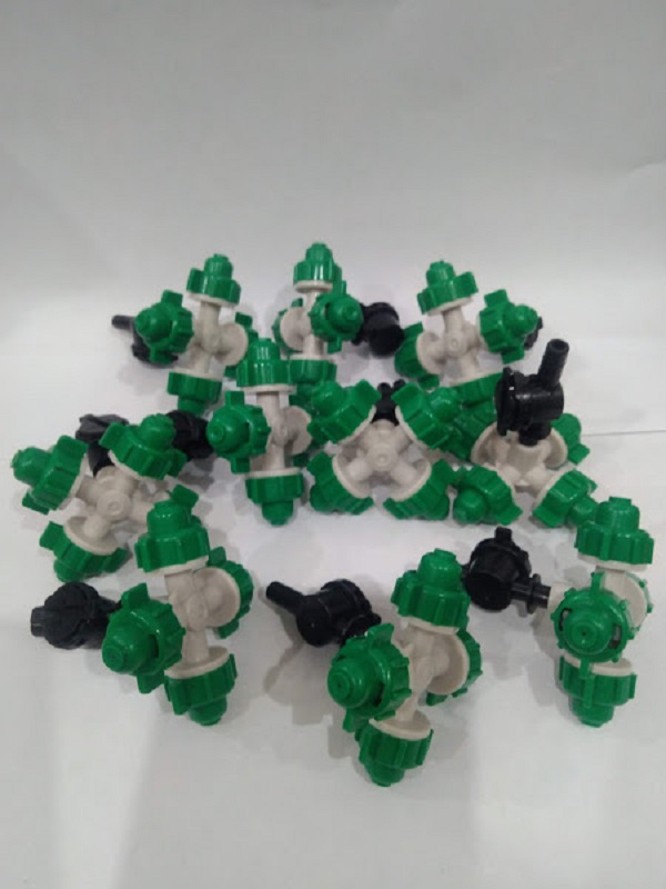 Béc phun sương nhựa tưới cây 4 hướng + van chống rỉ nước