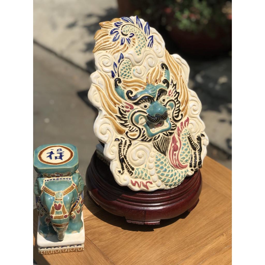 BỘ TRANG TRÍ TREO TƯỜNG RỒNG PHỤNG GỐM SỨ THỦ CÔNG NAM BỘ