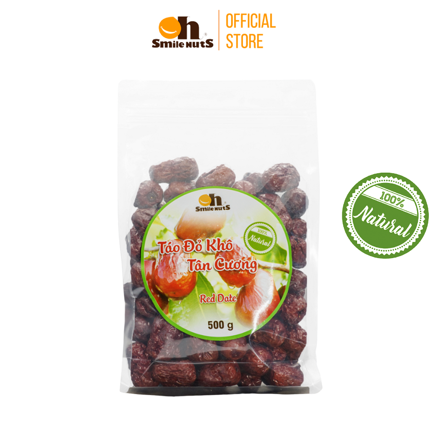 Táo Đỏ Khô Tân Cương Smile Nuts Túi 500g