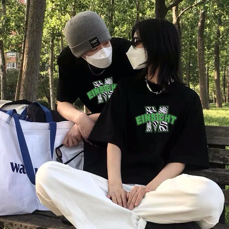 Áo thun tay lỡ form rộng - phông nam nữ cotton oversize - T shirt einsicht a - 2N Unisex