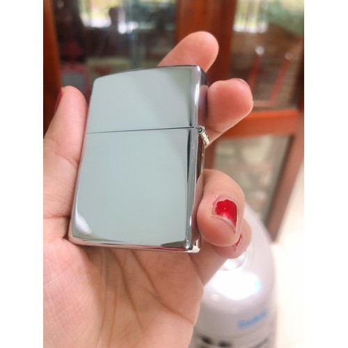 BẬT LỬA, HỘT QUẸT ZIPPO LOẠI TRƠN BÓNG- LOGO - TEM ĐỎ, TỰ CHỌN MÀU