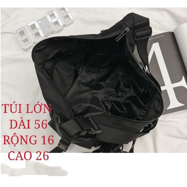 Túi Xách Đeo Chéo Nam Nữ 3in1 Cỡ Lớn Form To Rộng Phong Cách Unisex Streetwear E'mer 500