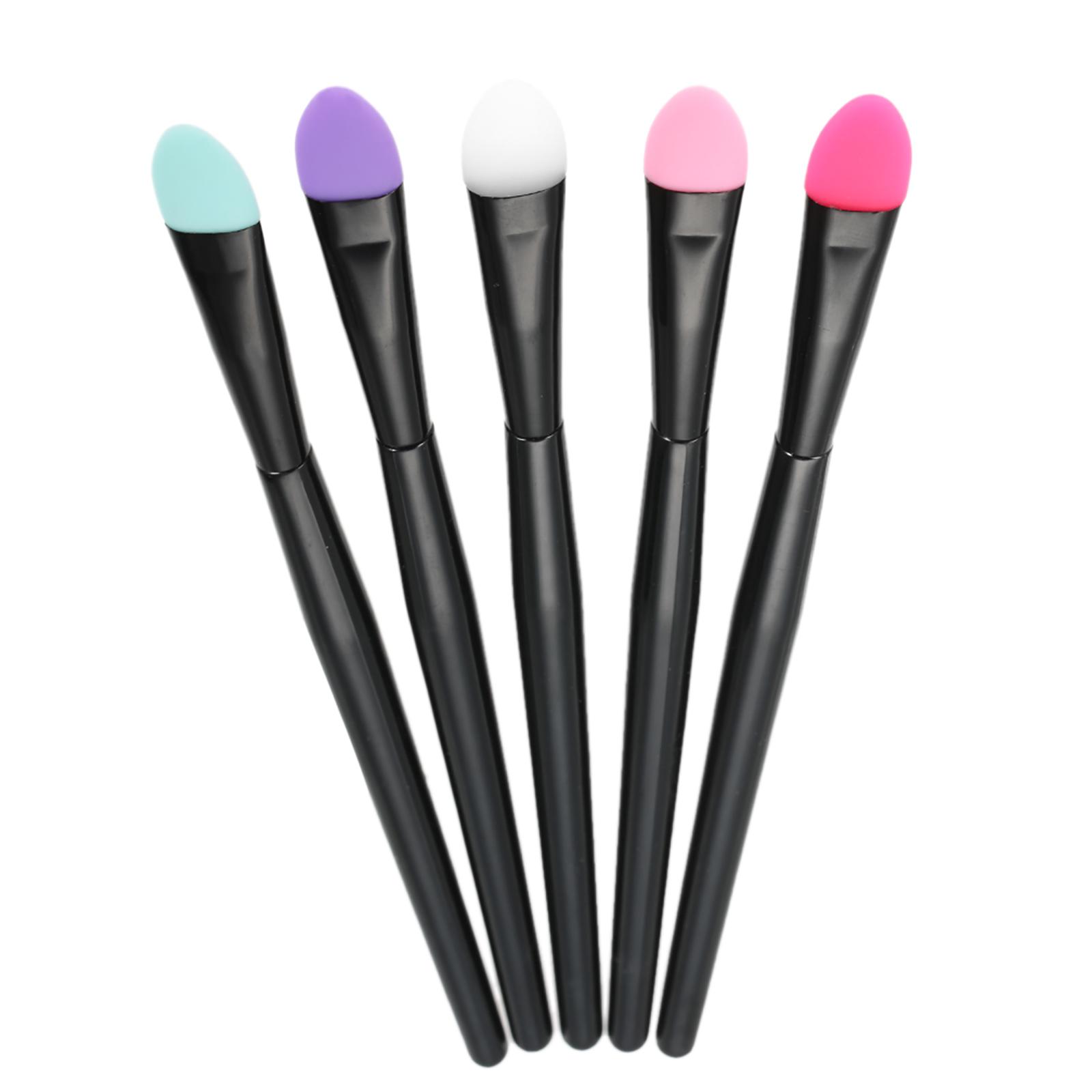 5 cây cọ đanh mắt bằng silicone chất lượng cao. Mềm, bền và nhẹ.