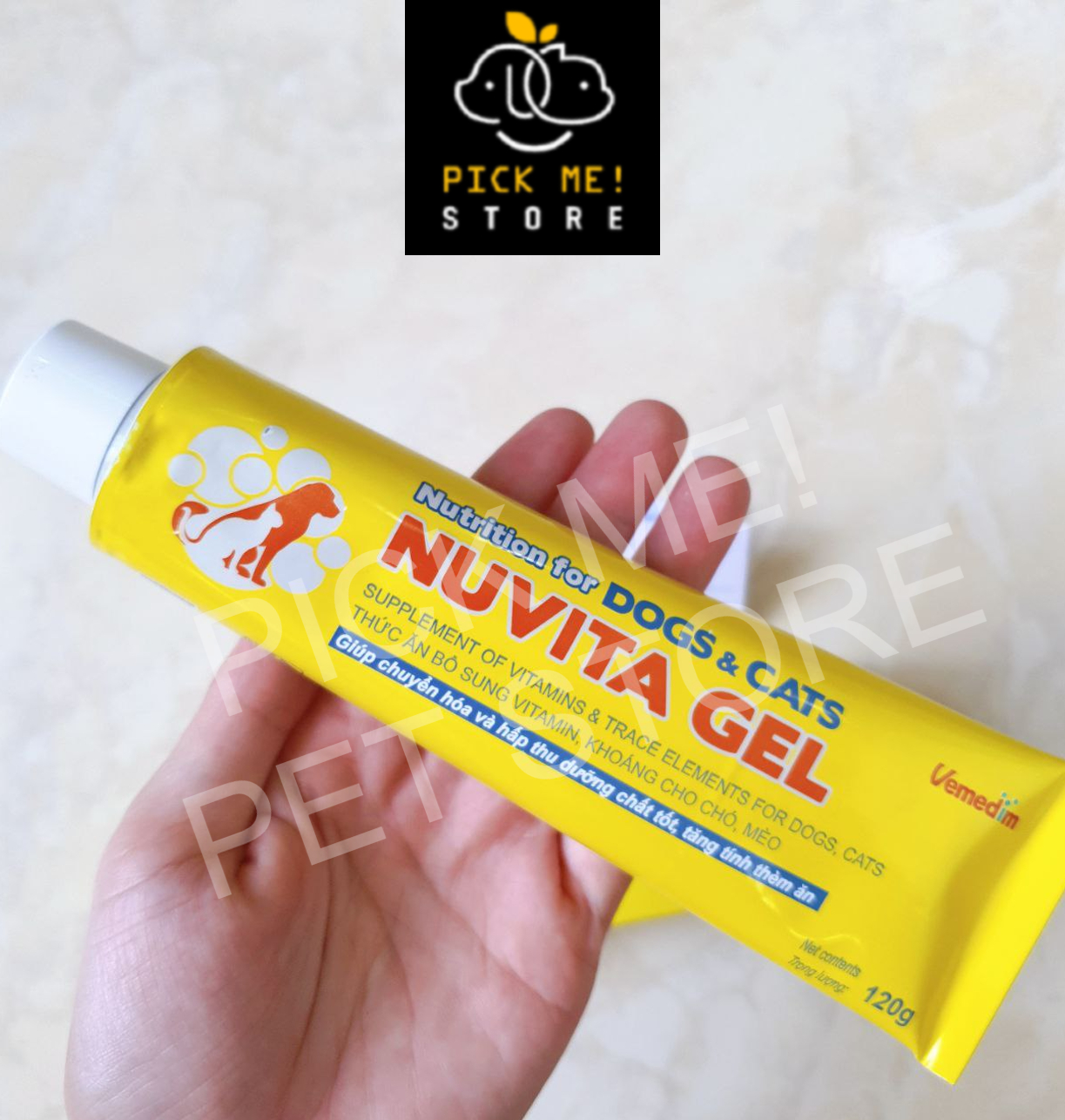 Gel Dinh Dưỡng NUVITA GEL Cho CHÓ MÈO - 120g