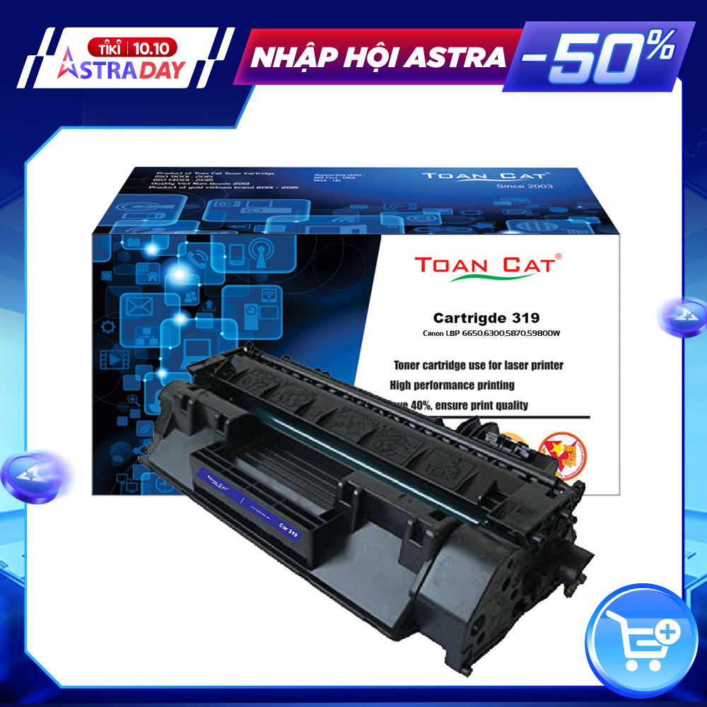 Hộp mực in Toàn Cát Cartridge 319 -05A dùng cho máy in Canon LBP 3310, 3370 - HÀNG CHÍNH HÃNG