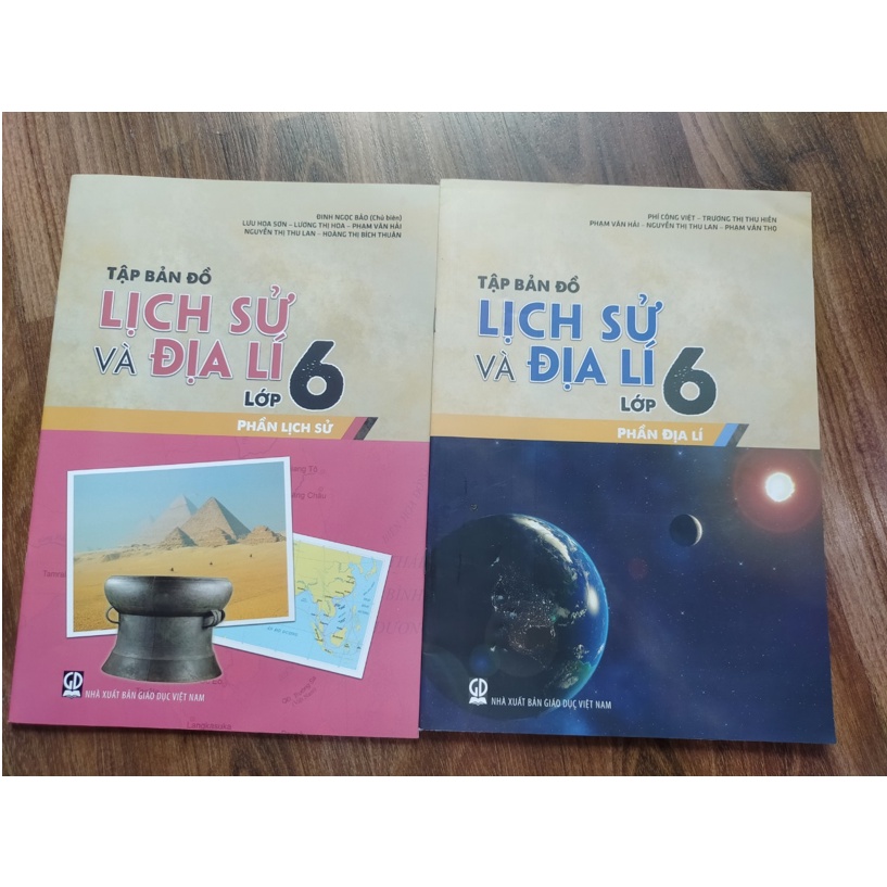 Sách - Combo Tập Bản Đồ Lịch Sử Và Địa Lí Lớp 6