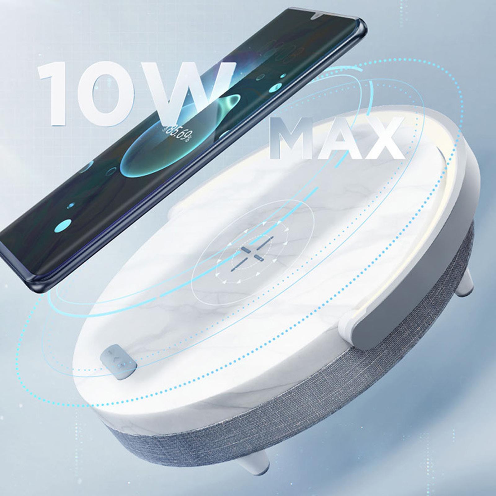 LED Night Light with Wireless Charger Adjustable Phone Holder Bedroom
