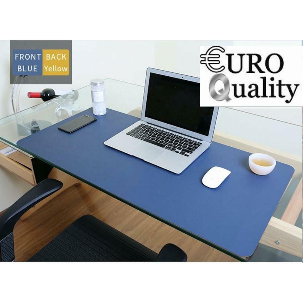 Thảm da trải bàn làm việc Deskpad 90x45cm chỉ có mặt tại Euro Quality (Xanh)