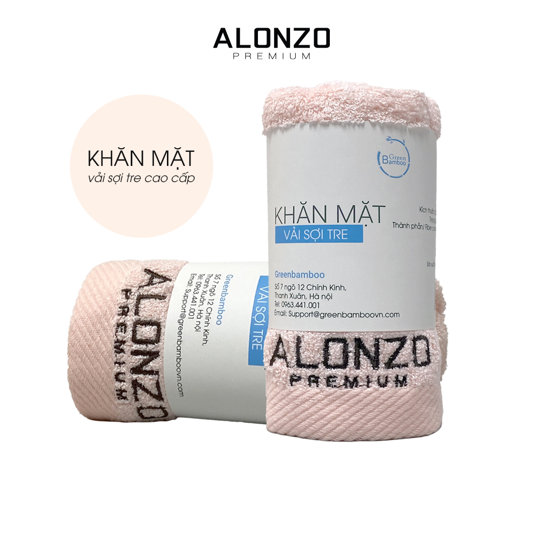 Khăn mặt chất liệu vải sợ tre Alonzo Premium