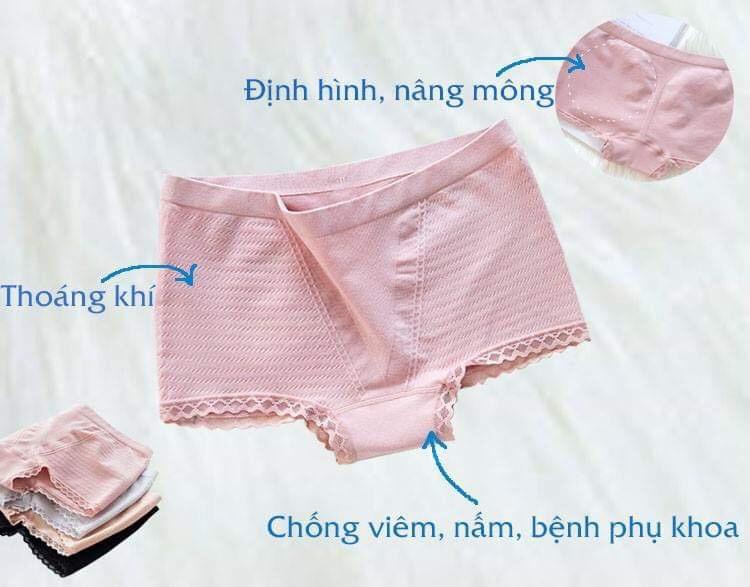 COMBO 3 QUẦN LÓT ĐÙI NÂNG MÔNG KHÁNG KHUẨN 2 IN 1- ĐỦ 3 MÀU