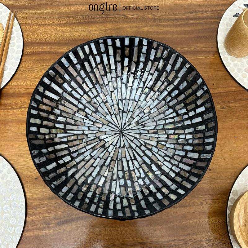 Bát khảm trai cao cấp ONGTRE ăn salad, trộn, decor