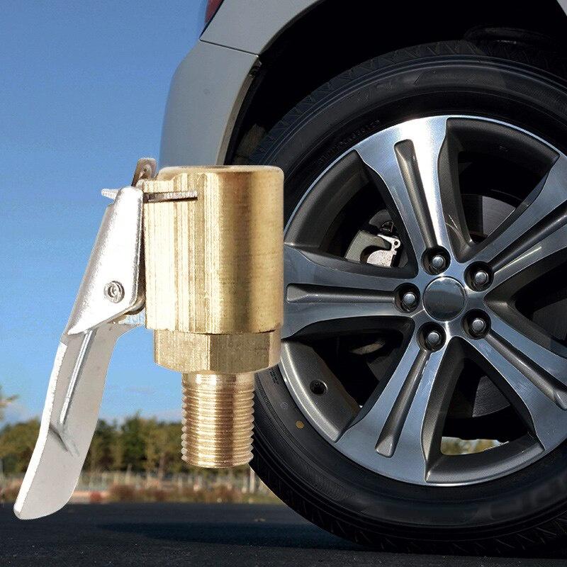Car Air Pump American Threaded Air Nozzle Adapter Car Air Pump Accessories Outdoor Tools Quick Change Head Clamp Type Air Nozzle