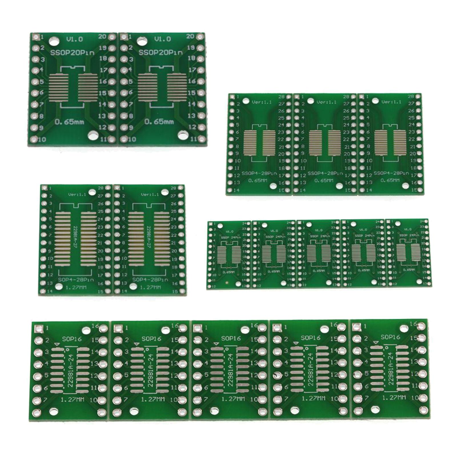 35Pcs High Quality USB Breakout Board IC Adapters Breakout Board USB Type Breakout Pinboard MIni Circuit Board