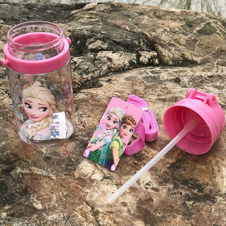 Thân Thiện Với Môi Trường Trẻ Em Uống Hoạt Hình Chai Nước Không Chứa BPA Tritan Ống Hút Trẻ Em Bình Sữa Trẻ Em Ấm Siêu Di Động Thể Thao Bình