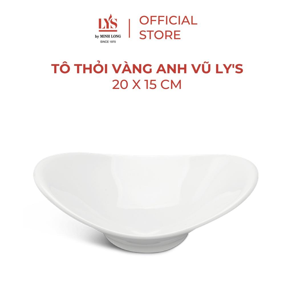 Tô Thỏi Vàng Sứ Minh Long - Anh Vũ Ly'S - 20 X 15 cm