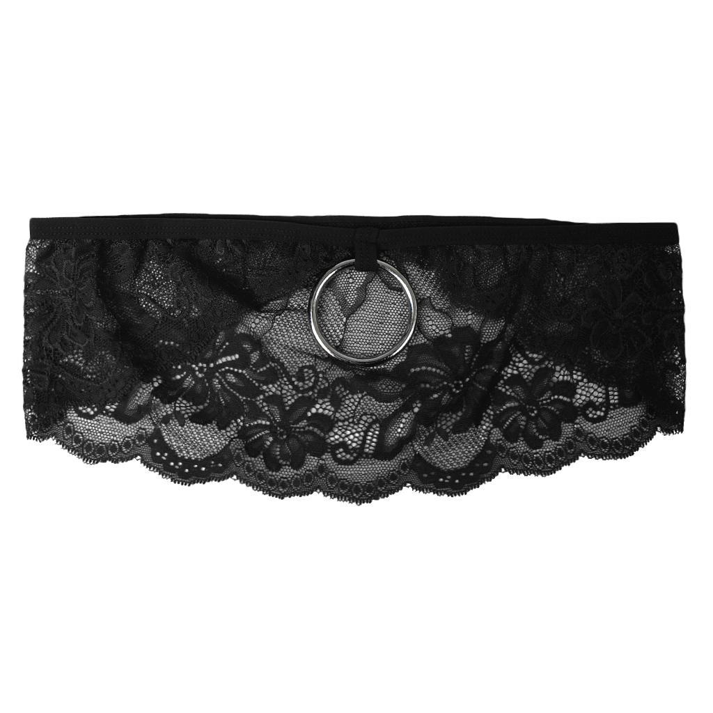 Men's T-Back Underwear Low-rise Man Bikini G-String Thong Briefs Wrap