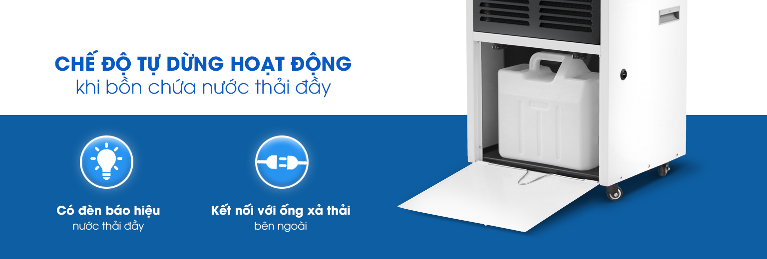 Máy hút ẩm công nghiệp Dorosin Airko ERS-890LS- công suất 90 lít/ ngày - diện tích dùng 110-150m2 - HÀNG NHẬP KHẨU CHÍNH HÃNG