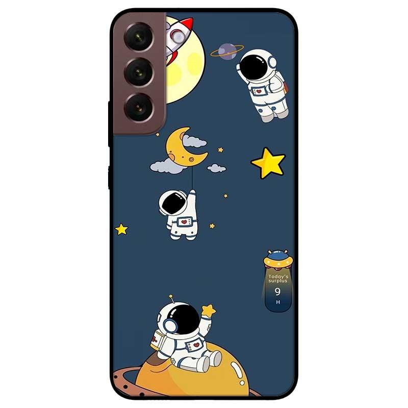 Ốp lưng dành cho Samsung S22 - S22 Plus - S22 Ultra - Hoạ Tiết Phi Hành Trăng