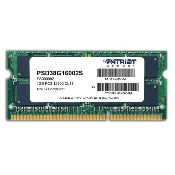 PATRIOT Ram Laptop DDR3 TG - Hàng chính hãng