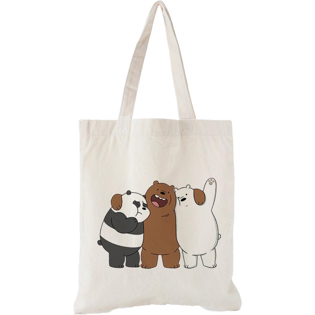 Túi vải Canvas Trương Gia Túi Vải - Túi Canvas bộ sưu tập hoạt hình ngộ nghĩnh nhiều kích thước