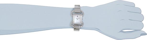 Đồng Hồ Nữ Dây Kim Loại Movado 0606473 (18 x 22 mm) - Mặt Trắng