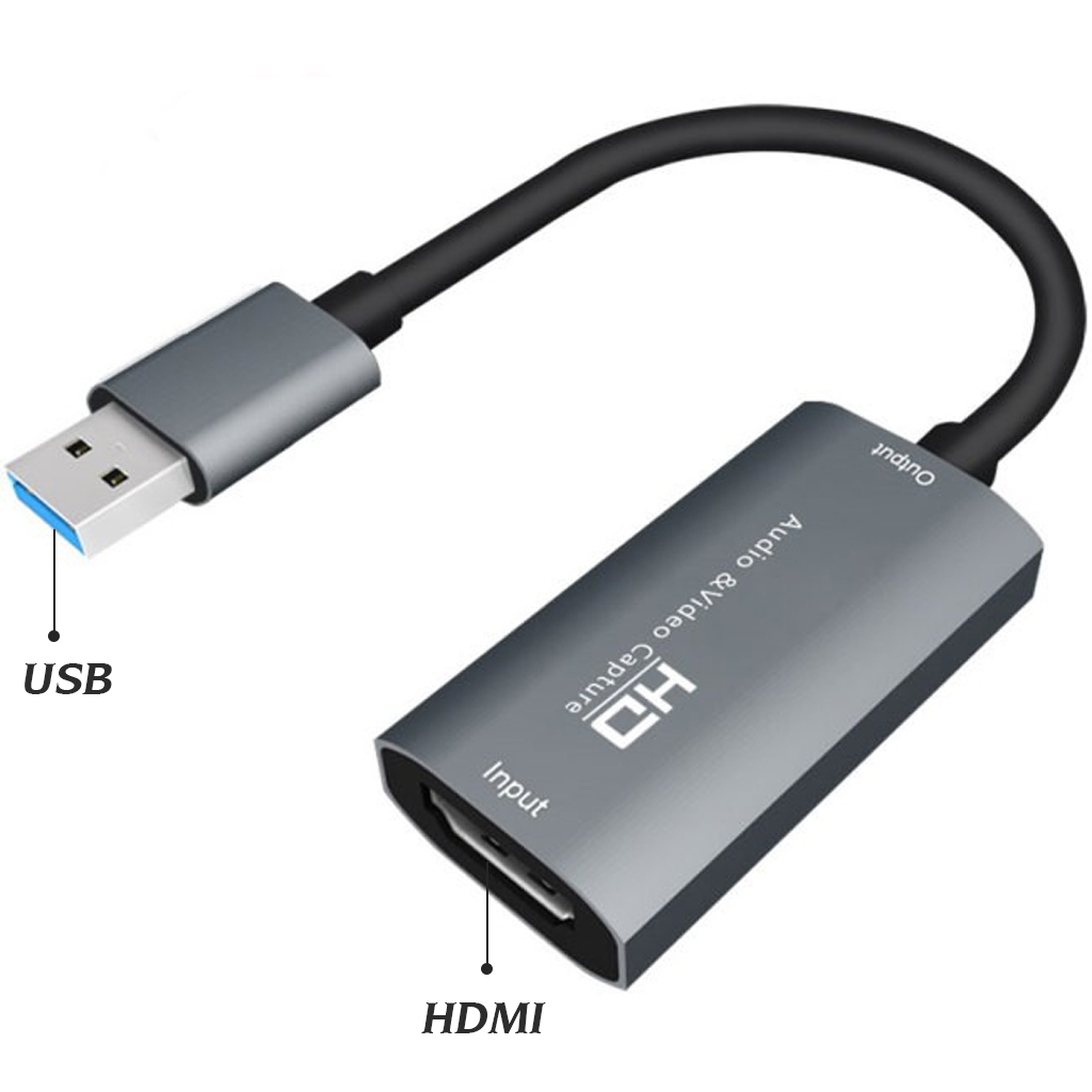 Cáp chuyển đổi HDMI to USB 3.0 Video Capture 1080P 4K Card Video Live Streaming hỗ trợ ghi hình từ điện thoại, PS4 - hàng chính hãng