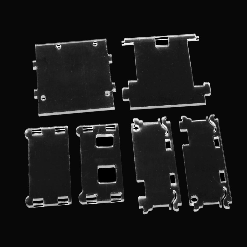 2 Set Clear Acrylic Case Shell Enclosure Boxs For UNO R3