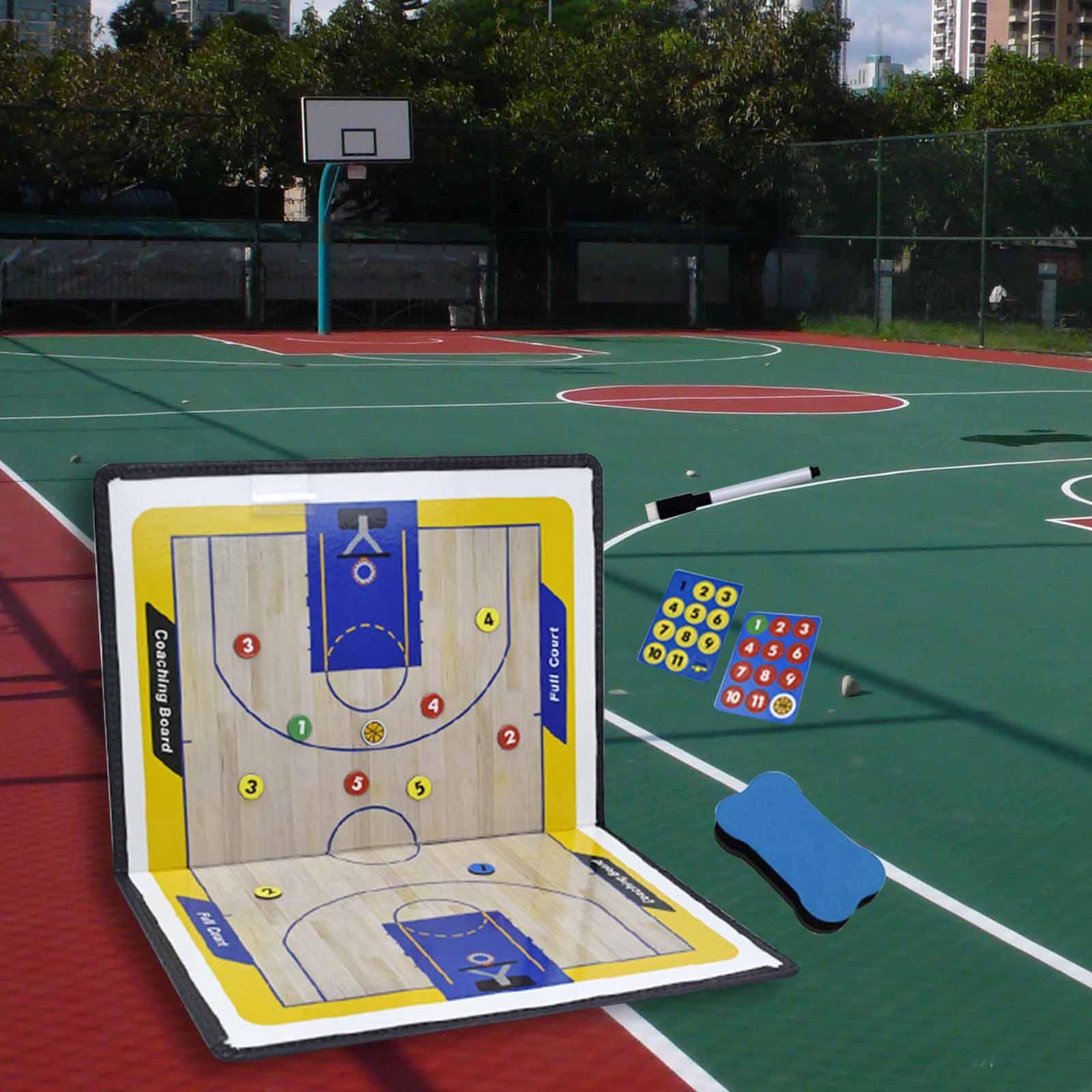 Basketball Professional Strategy Board with Erasable Marker