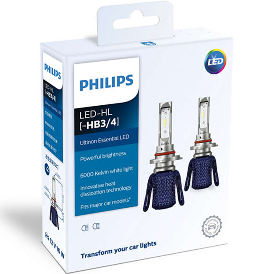 Bóng Đèn Pha Xe Ô Tô Philips Ultinon Essential LED H3/4 11005UEX2 6000K