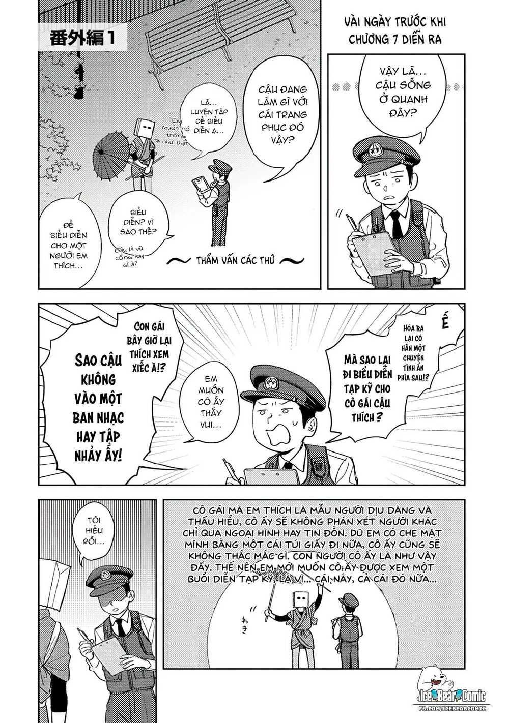 chàng túi giấy đang yêu chapter 7.5 3