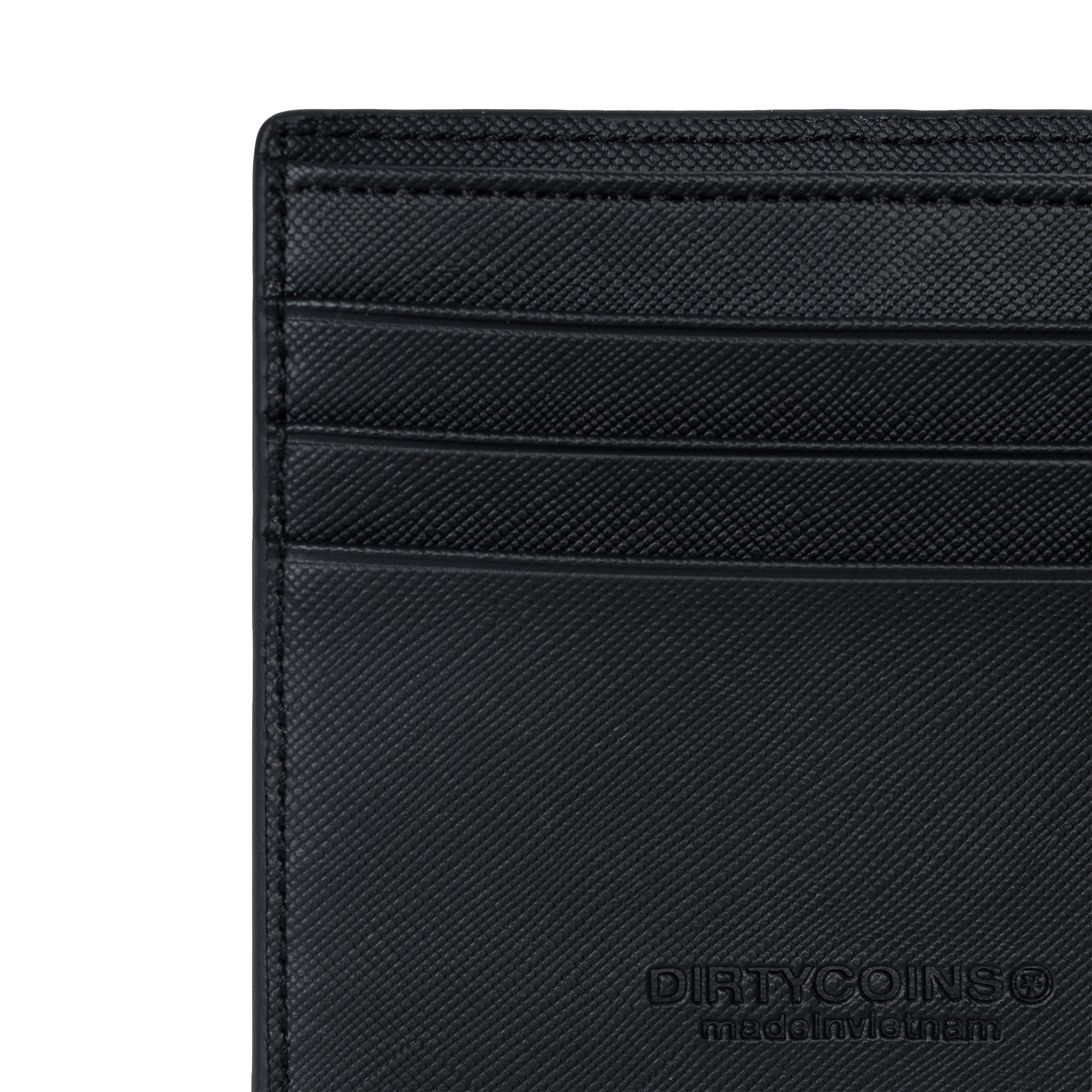 Ví DirtyCoins Fold Wallet Big Logo - Black