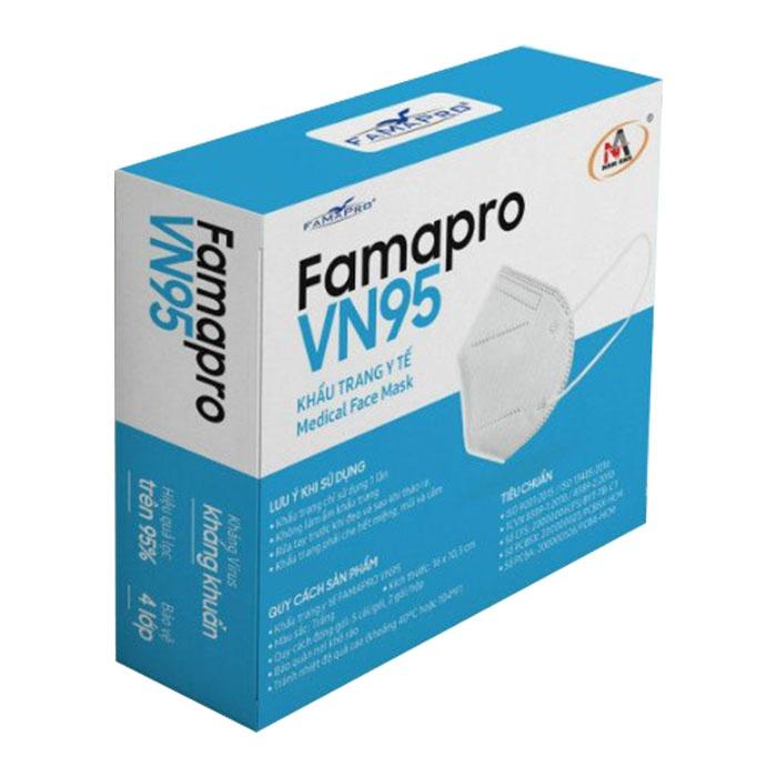 Khẩu trang y tế kháng khuẩn 4 lớp Famapro VN95