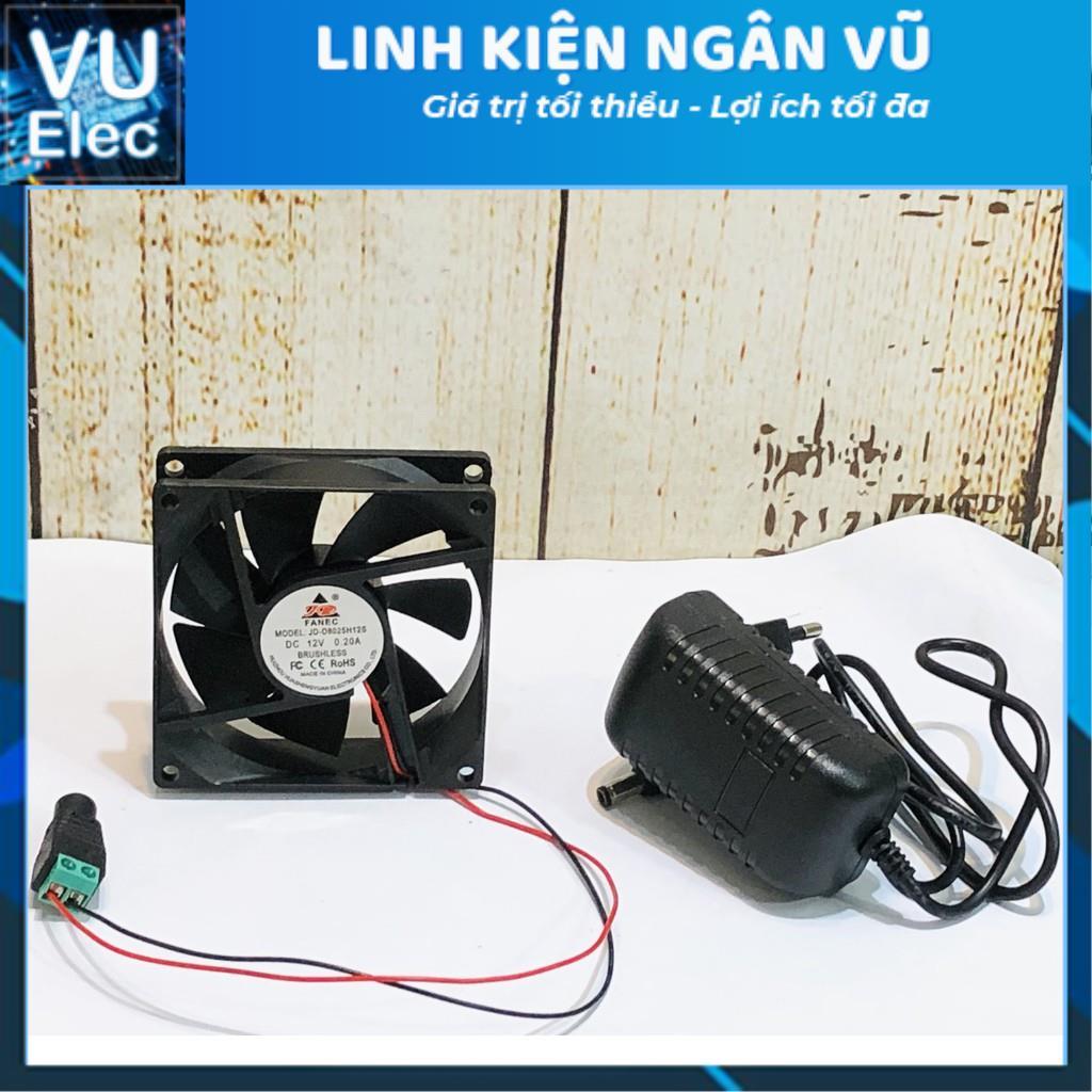 Bộ Quạt Tản Nhiệt Hút Khói Hàn 12V Quạt Tản Nhiệt, Quạt Máy 12V Cho Máy Tính, Thú Cưng, Bể Cá