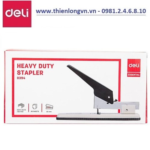 Dập ghim trung 80 tờ Deli - E0394