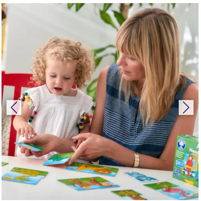 Trò chơi trí tuệ Jungle Heads &amp; Tails - Orchard Toys giúp trẻ phát triển phối hợp tay mắt và ghi nhớ