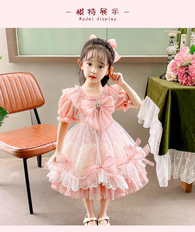 CHENGRUI Lolita cô gái công chúa váy trẻ em ăn mặc cô gái mùa hè váy trẻ em mùa hè váy pongee bé ăn mặc mùa hè