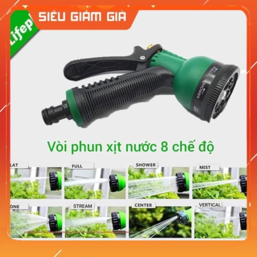 Vòi xịt nước tưới cây rửa xe 8 chế độ 206815