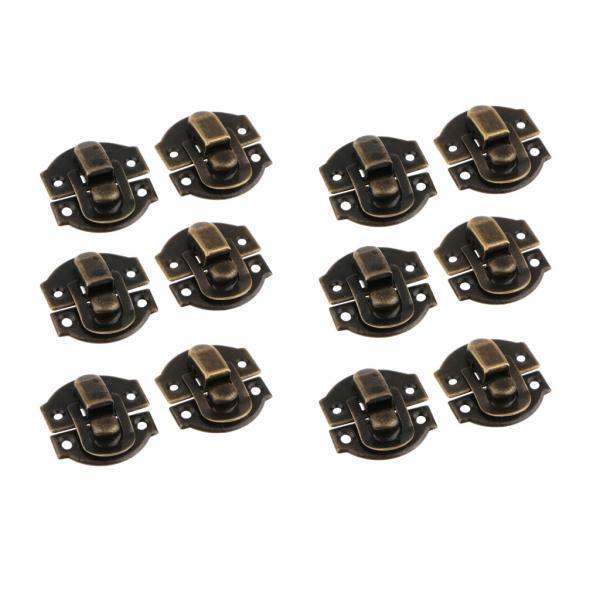3-8pack 12Pcs Antique Buckle Alloy Box Buckle Wooden Box Lock Craft Hardware