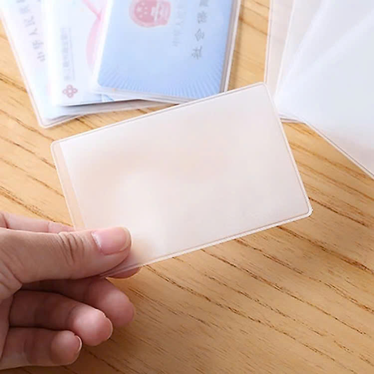 Combo 10 Túi Ví Đựng Bảo Vệ Chống Xước Thẻ ATM, Card Visit, CMND, Driver License Bằng Lái Xe Trong Suốt - Loại 1 Chính Hãng