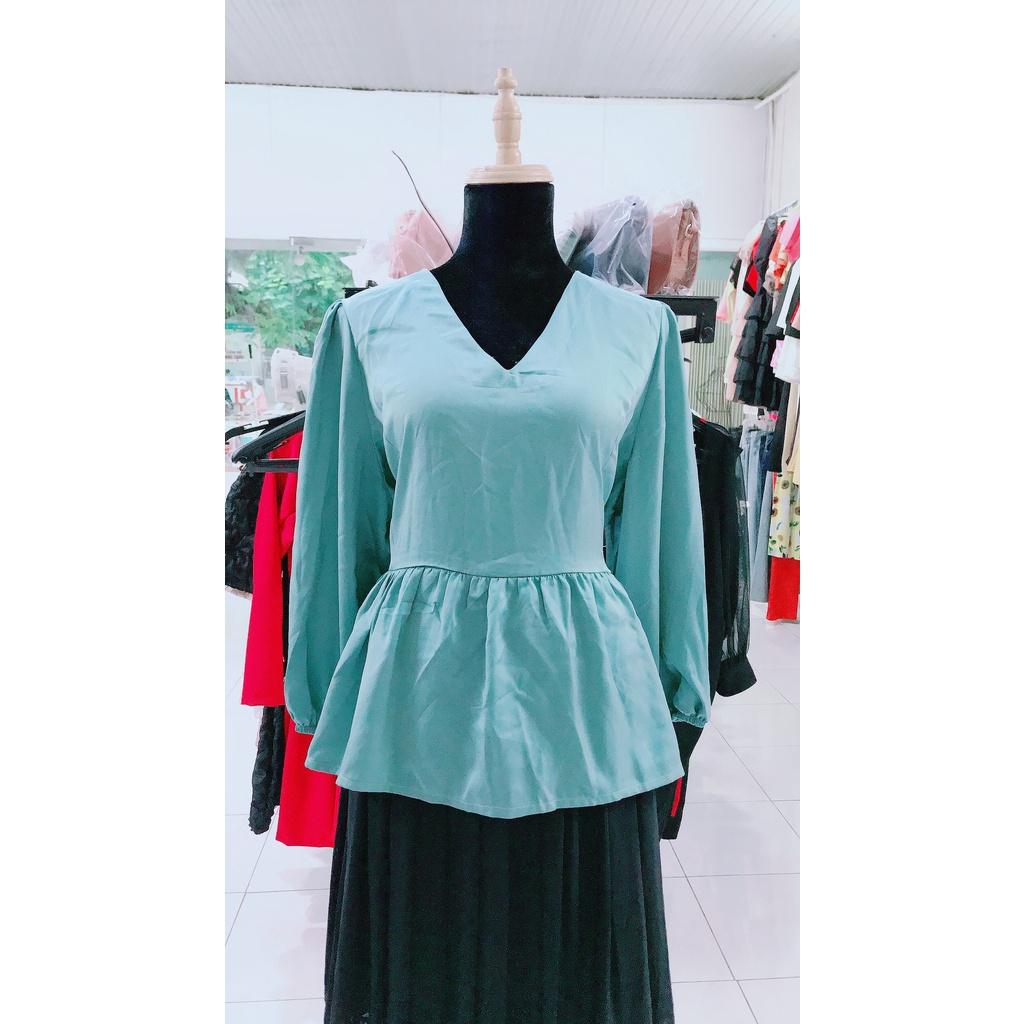 ÁO HOA BÁNH BÈO VIỀN REN BIGSIZE