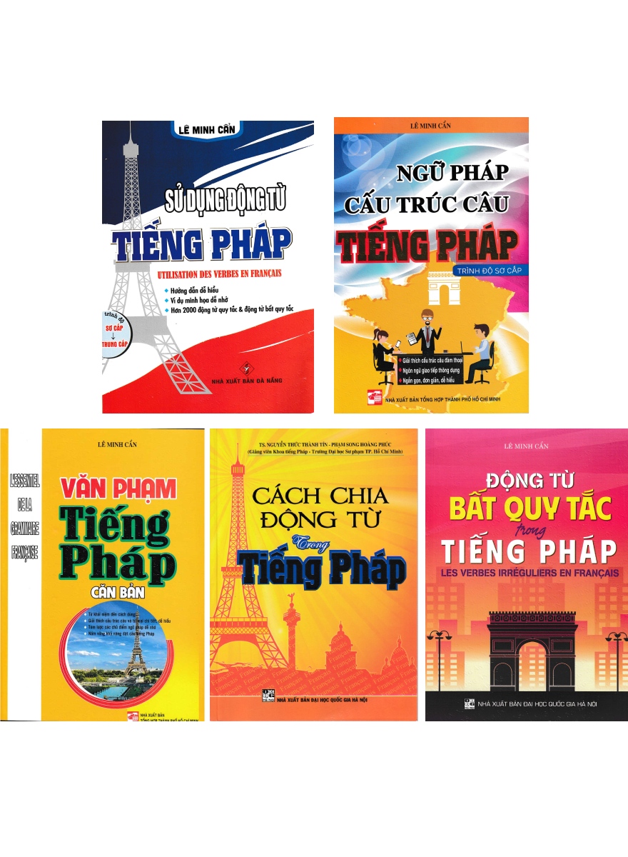 Combo Sách Học Tiếng Pháp Cho Người Mới Bắt Đầu + Động Từ Bất Quy Tắc Trong Tiếng Pháp  	_HA