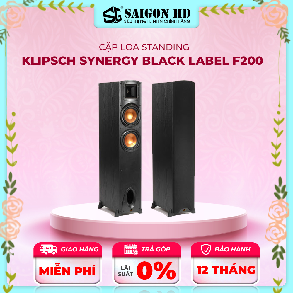 Cặp loa cột KLIPSCH Synergy Black Label F-200 - Hàng chính hãng