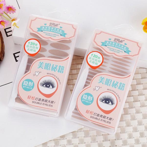 Hộp 120 miếng dán kích mí Eyelid Stickers kèm cây kích mí