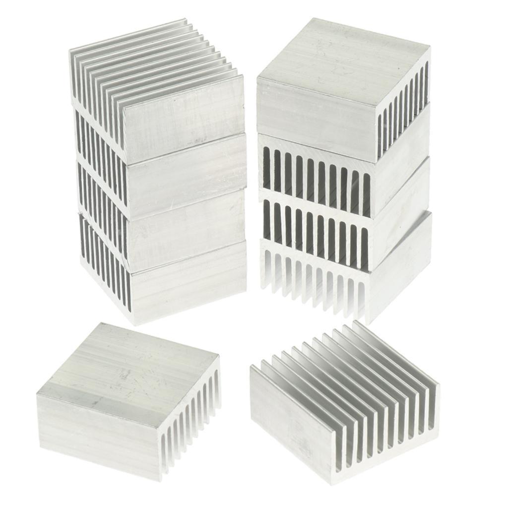 10x Aluminum Heatsink Amplifier Heat Sink Conductivity Cooler Fin 40x40x20mm