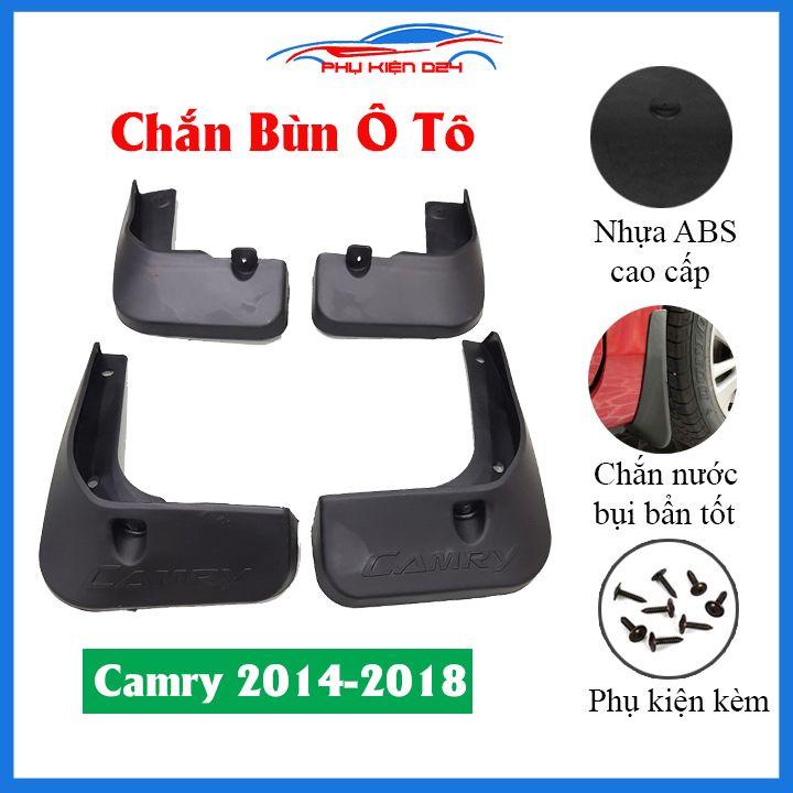 Bộ 4 chắn bùn chuẩn cho xe Camry 2014-2015-2016-2017-2018 (kèm bộ ốc)