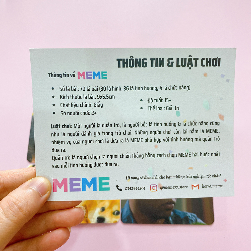 Bộ Bài Meme 70 Lá Drinking Game Uống Bia Tụ Tập Cùng Bạn Bè What Do You Meme Việt Hóa Siêu Hài