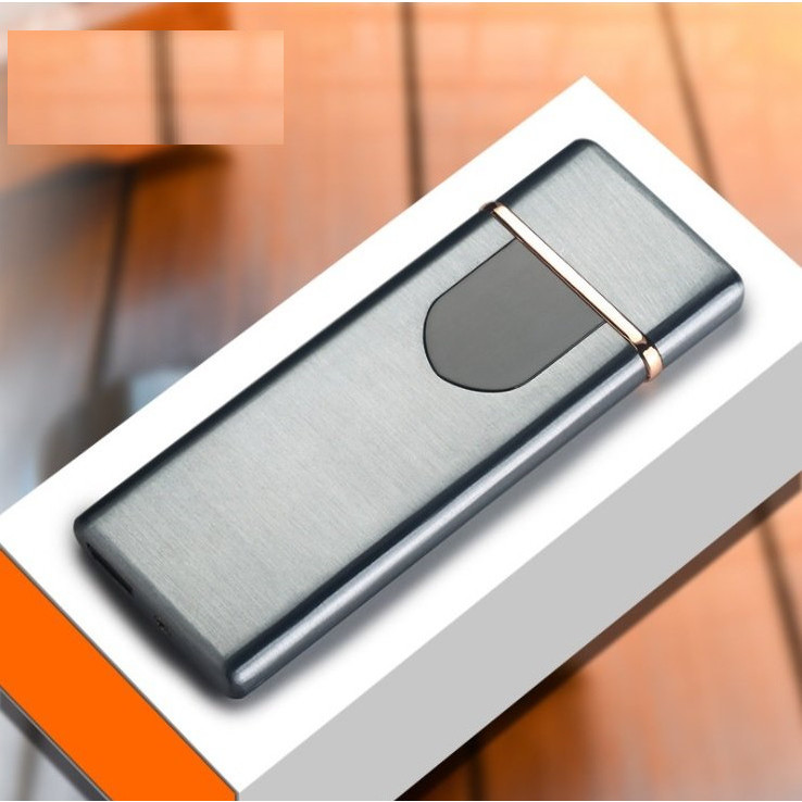 Bật lửa điện hồng ngoại Lighter bật lửa cảm ứng vân tay pin sạc, hộp quẹt hồng ngoại BLĐ002