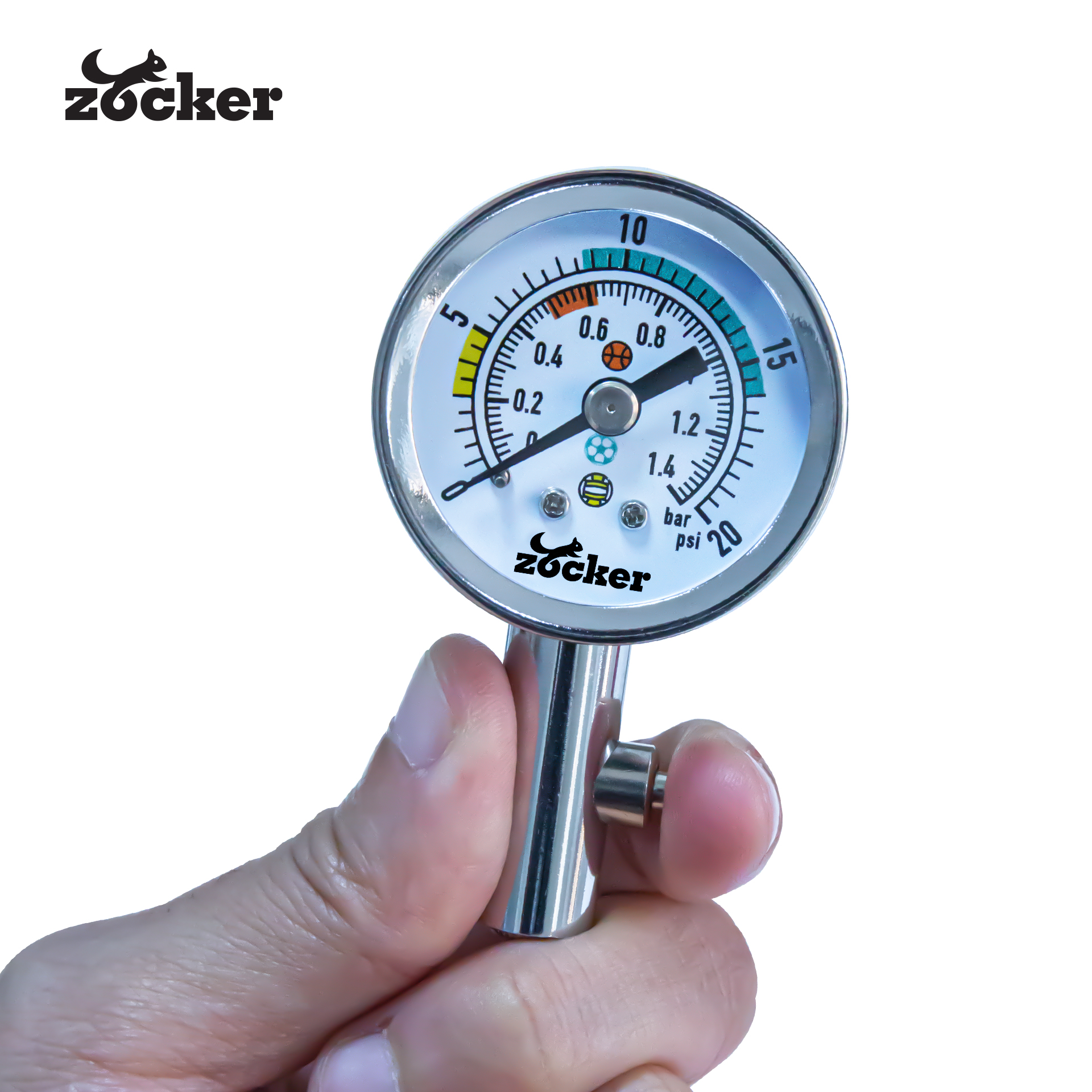 Đồng Hồ Đo Áp Suất Bóng - Chính Hãng Zocker